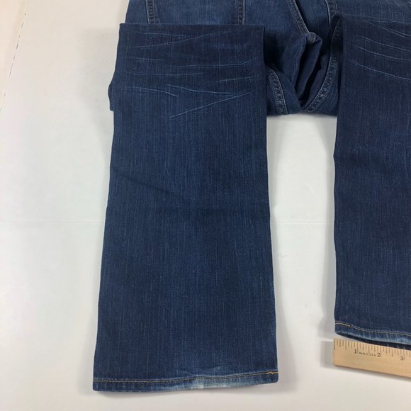 Bonobos Jeans Men's 35 x 33* Slim Straight Leg Blue Fade Stretch White Oak Denim - Picture 12 of 16